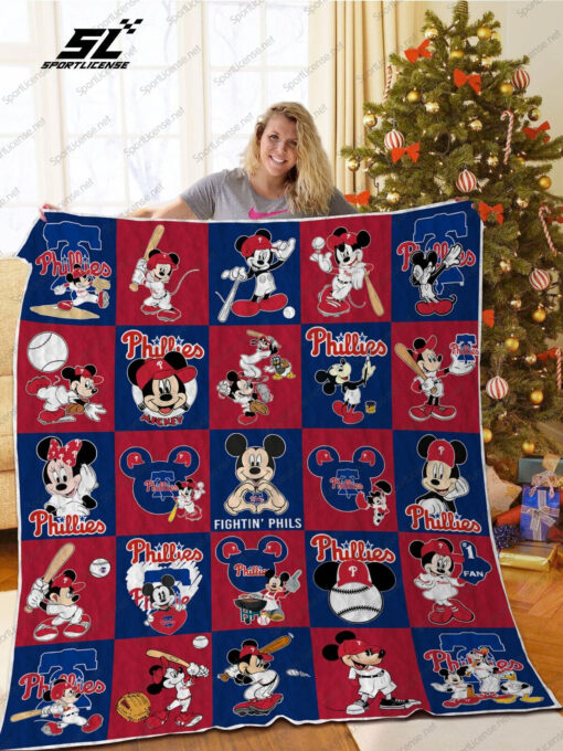 Buy Philadelphia Phillies Disney Quilt Blanket & Quilt Bedding Set