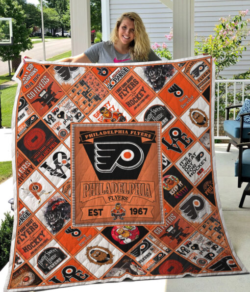 Buy Philadelphia Flyers Quilt Blanket & Quilt Bedding Set