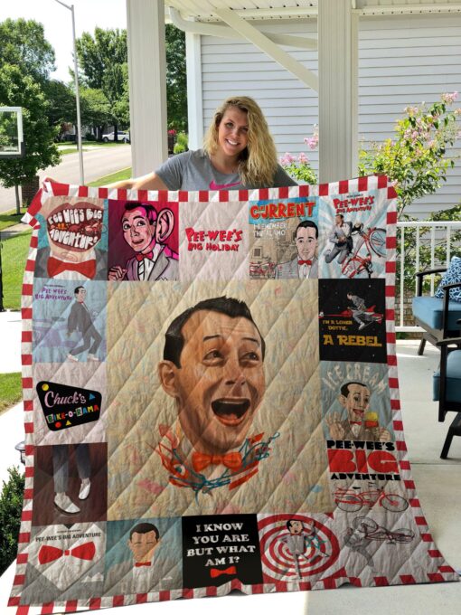 Buy Pee-Wee Herman Funny Poster Quilt Blanket & Quilt Bedding Set