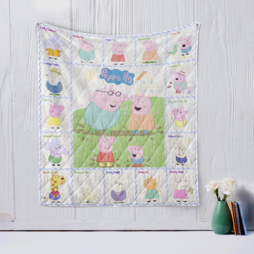 Buy Peppa Pig Quilt Blanket & Quilt Bedding Set Great Customized Blanket Gifts For Birthday Christmas Thanksgiving