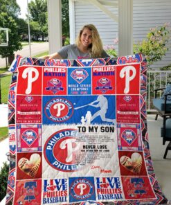 Buy Philadelphia Phillies Custom Quilt Blanket & Quilt Bedding Set 01