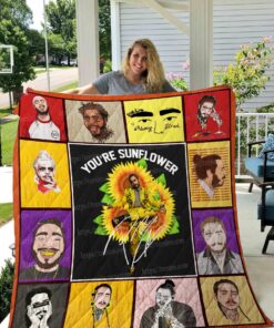 Buy Post Malone Quilt Blanket & Quilt Bedding Set 01