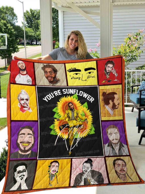 Buy Post Malone Quilt Blanket & Quilt Bedding Set 01