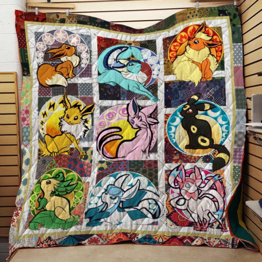 Buy Pokemon Eevee Quilt Blanket & Quilt Bedding Set