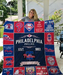 Buy Philadelphia Phillies Quilt Blanket & Quilt Bedding Set - Meteew