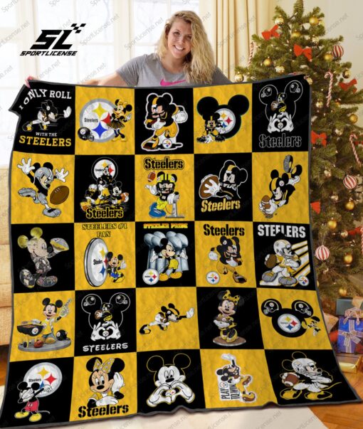 Buy Pittsburgh Steelers Disney Quilt Blanket & Quilt Bedding Set