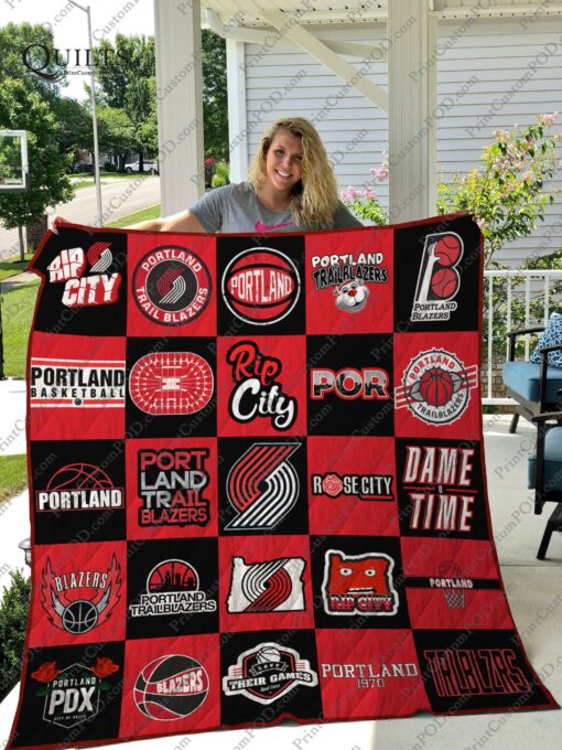 Buy Portland Trail Blazers Quilt Blanket & Quilt Bedding Set Ver 25