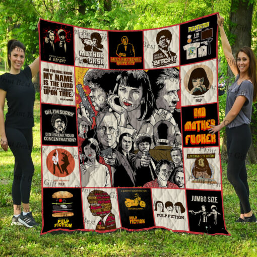 Buy Pulp Fiction Poster Quilt Blanket & Quilt Bedding Set