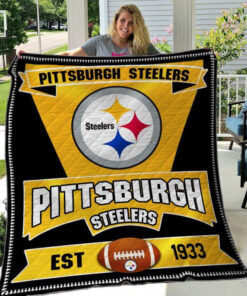 Buy Pittsburgh Steelers Quilt Blanket & Quilt Bedding Set 04