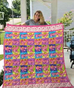 Buy Pink Panther 1 Quilt Blanket & Quilt Bedding Set 01