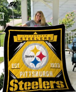 Buy Pittsburgh Steelers Quilt Blanket & Quilt Bedding Set 03