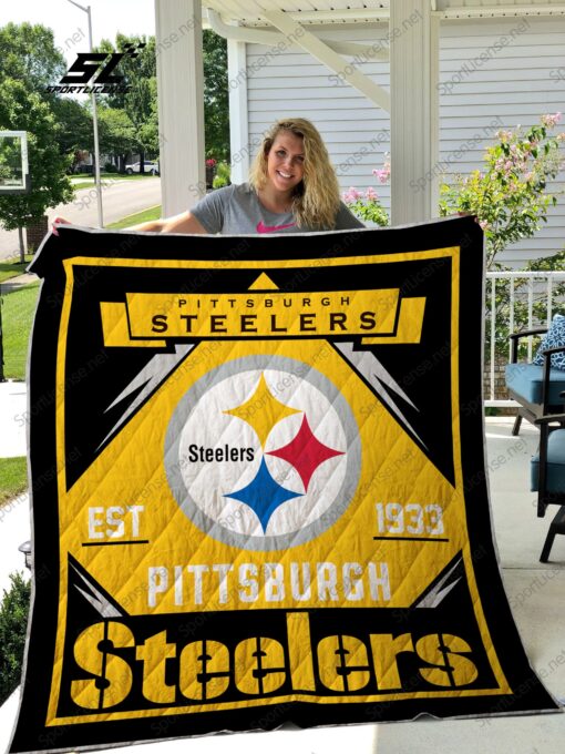 Buy Pittsburgh Steelers Quilt Blanket & Quilt Bedding Set 03