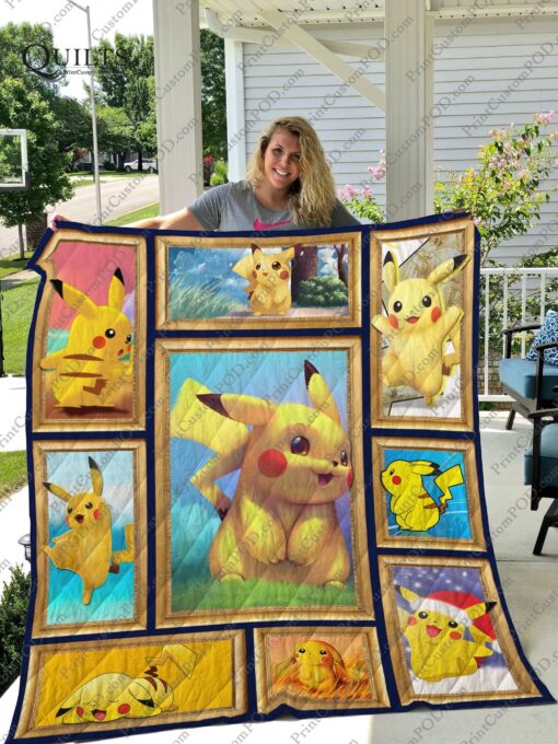 Buy Pikachu Quilt Blanket & Quilt Bedding Set - Meteew