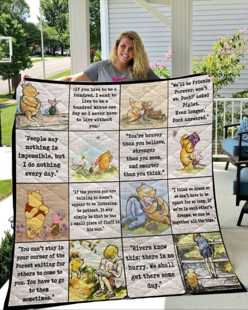 Buy Pooh And Friends Quilt Blanket & Quilt Bedding Set On Sale