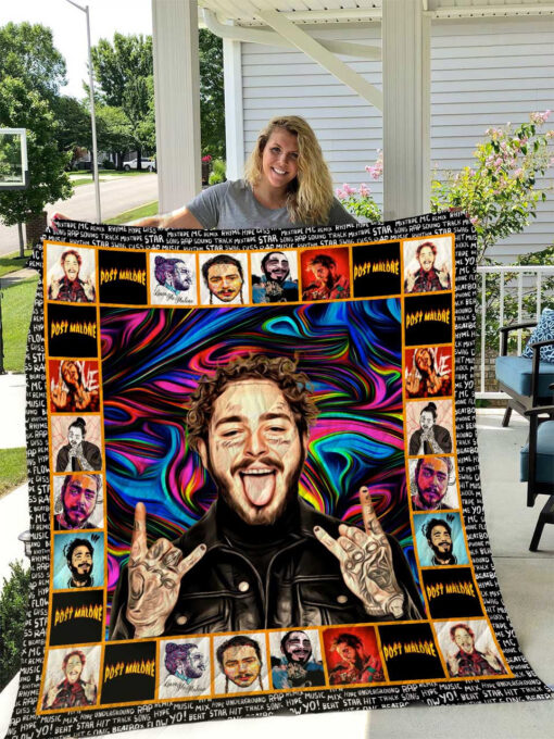 Buy Post Malone Colorful Quilt Blanket & Quilt Bedding Set