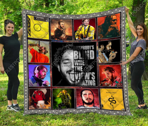 Buy Post Malone  Quilt Blanket & Quilt Bedding Set