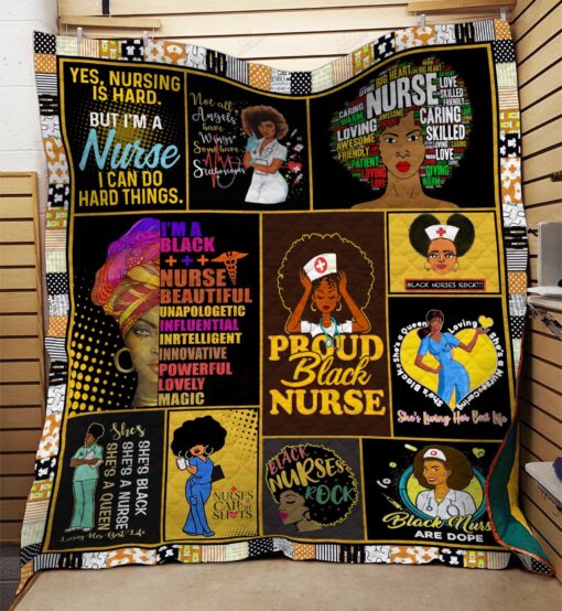 Buy Proud Black Nurse I'M A Black Nurse Beautiful Unapologetic Quilt Blanket & Quilt Bedding Set Great Customized Gifts For Birthday Christmas Thanksgiving Perfect Gifts For Black Nurse