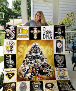 Buy Pittsburgh Steelers Christmas Tree Quilt Blanket & Quilt Bedding Set