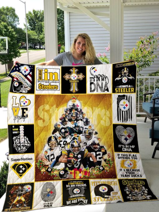 Buy Pittsburgh Steelers Christmas Tree Quilt Blanket & Quilt Bedding Set