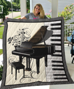 Buy Piano And Keys Quilt Blanket & Quilt Bedding Set Great Customized Gifts For Birthday Christmas Thanksgiving Perfect Gifts For Piano Lover