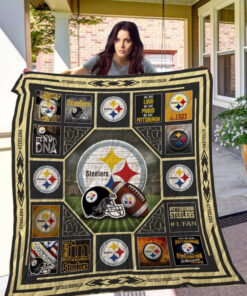 Buy Pittsburgh Steelers Quilt Blanket & Quilt Bedding Set Fan Made