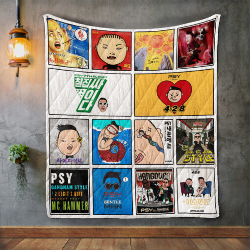 Buy Psy Album Covers Quilt Blanket & Quilt Bedding Set