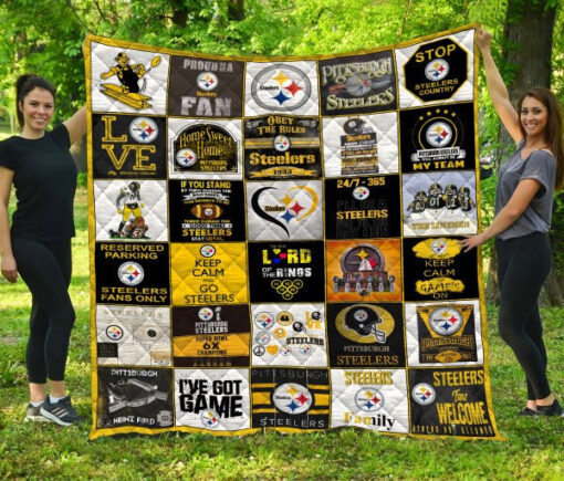 Buy Pittsburgh Steelers Quilt Blanket & Quilt Bedding Set - Meteew