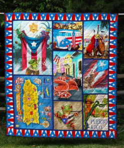 Buy Puerto Rico Culture Quilt Blanket & Quilt Bedding Set Great Customized Gifts For Birthday Christmas Thanksgiving Perfect Gifts For Puerto Rico Lover