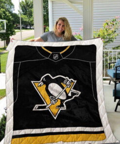 Buy Pittsburgh Penguins On The Field Quilt Blanket & Quilt Bedding Set Great Customized Blanket Gifts For Birthday Christmas Thanksgiving