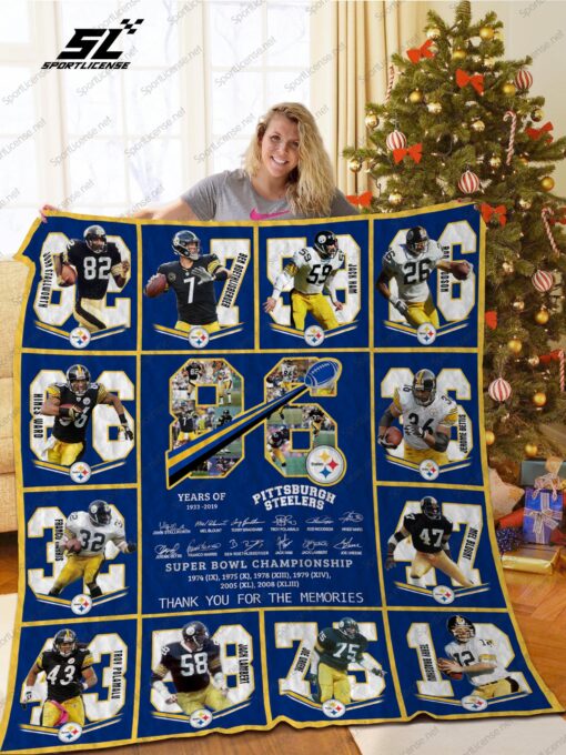 Buy Pittsburgh Steelers Quilt Blanket & Quilt Bedding Set Ver 17