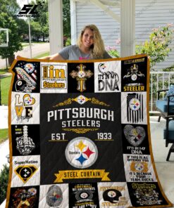 Buy Pittsburgh Steelers Quilt Blanket & Quilt Bedding Set 01