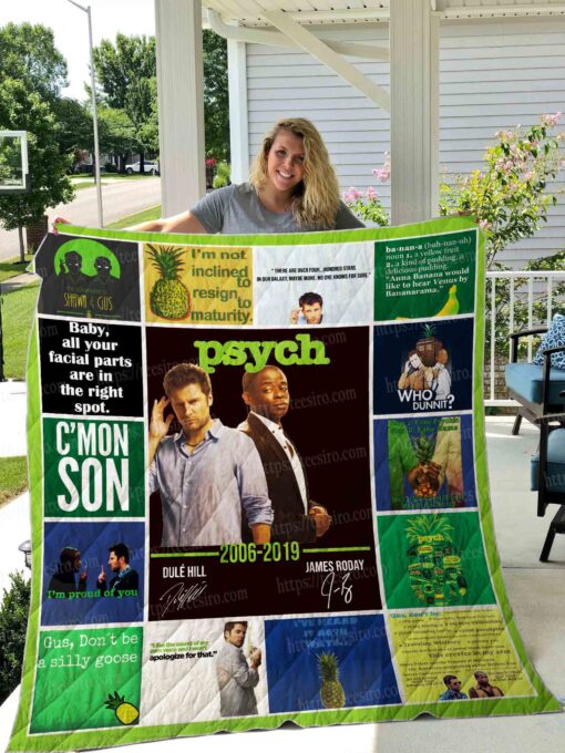 Buy Psych Quilt Blanket & Quilt Bedding Set 01