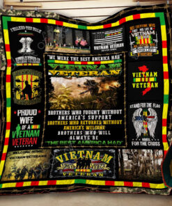 Buy Proud Wife Of A Vietnam Veteran Quilt Blanket & Quilt Bedding Set Great Customized Blanket Gifts For Birthday Christmas Thanksgiving