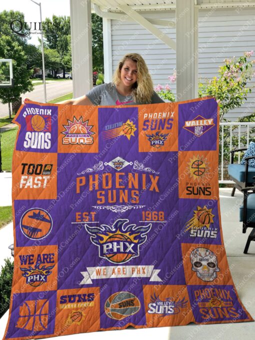 Buy Phoenix Suns Quilt Blanket & Quilt Bedding Set Ver 17