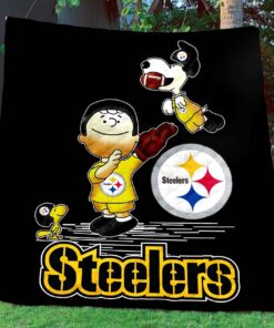 Buy Pittsburgh Steelers Quilt Blanket & Quilt Bedding Set Snoopy