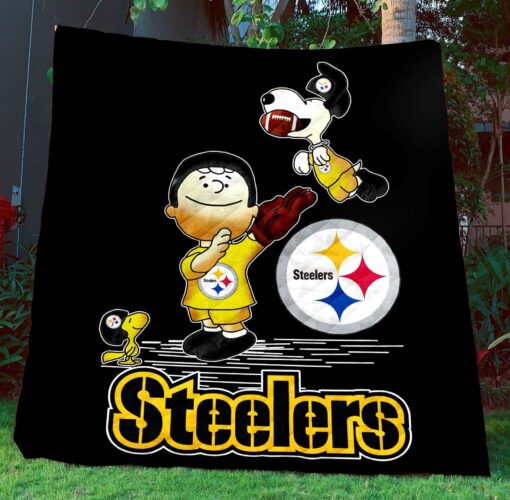 Buy Pittsburgh Steelers Quilt Blanket & Quilt Bedding Set Snoopy