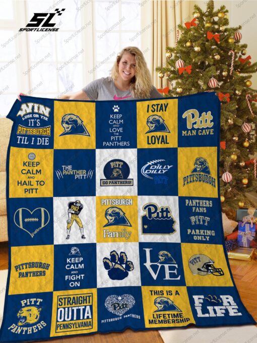 Buy Pittsburgh Panthers Quilt Blanket & Quilt Bedding Set Ver 03