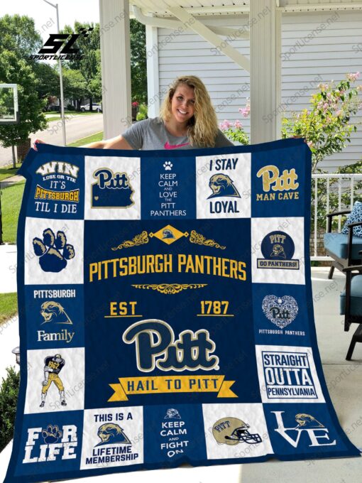 Buy Pittsburgh Panthers Quilt Blanket & Quilt Bedding Set 01