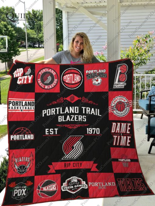 Buy Portland Trail Blazers Quilt Blanket & Quilt Bedding Set Ver 17