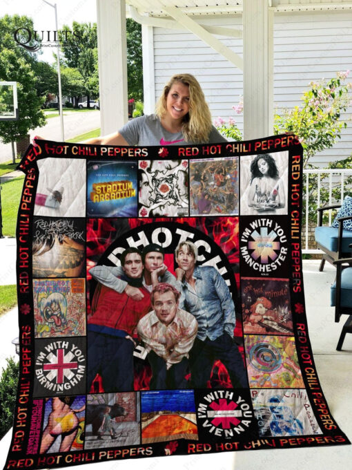 Buy Red Hot Chili Peppers Rock Band Quilt Blanket & Quilt Bedding Set - Best Gift For Rhcp'S Fans