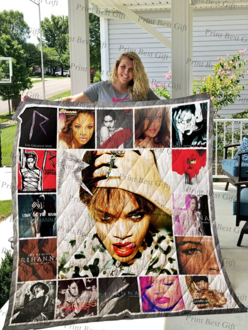 Buy Rihanna Albums Cover Poster Quilt Blanket & Quilt Bedding Set