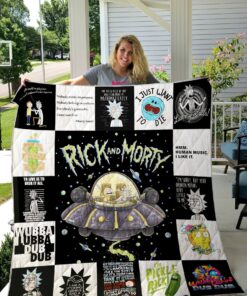 Buy Rick And Morty Quilt Blanket & Quilt Bedding Set For Fans Ver 17