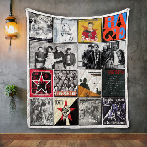 Buy Rage Against The Machine Album Covers Quilt Blanket & Quilt Bedding Set