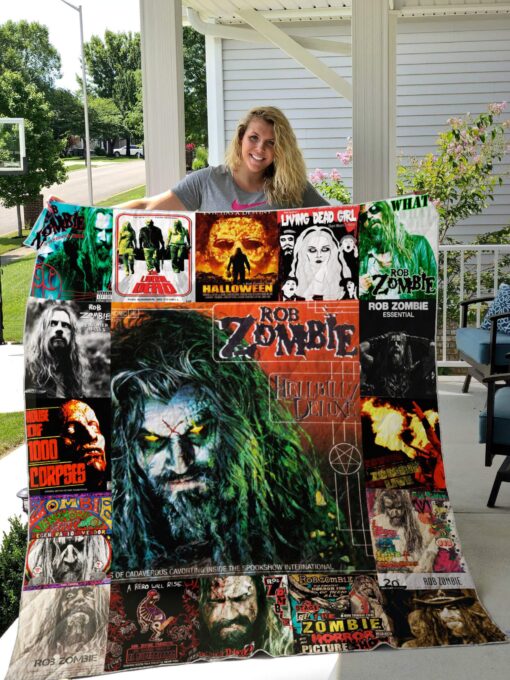 Buy Rob Zombie Quilt Blanket & Quilt Bedding Set For Fans Ver 17