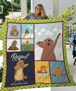 Buy Respect The Groundhog Quilt Blanket & Quilt Bedding Set Great Customized Blanket Gifts For Birthday Christmas Thanksgiving