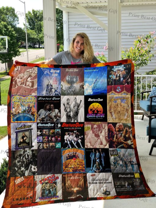 Buy Rick Parfitt Albums Cover Poster Quilt Blanket & Quilt Bedding Set Ver 2