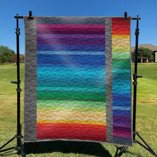 Buy Rainbow Pride Quilt Blanket & Quilt Bedding Set Great Customized Blanket Gifts For Birthday Christmas Thanksgiving