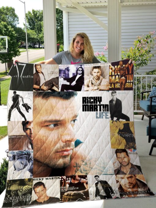 Buy Ricky Martin Albums Quilt Blanket & Quilt Bedding Set For Fans Ver 17