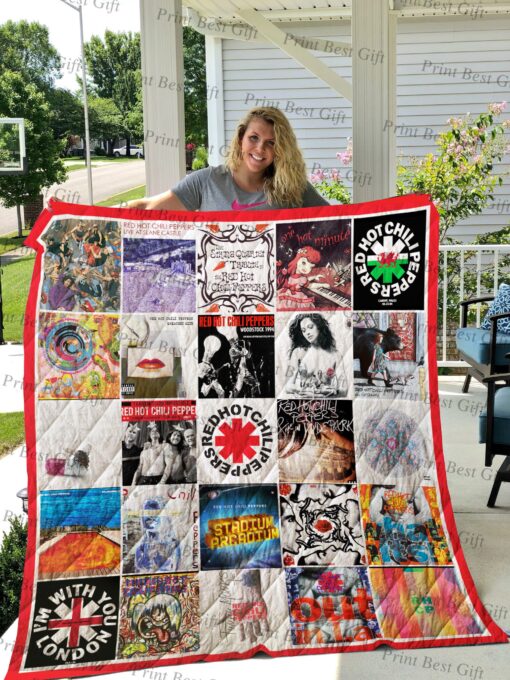 Buy Red Hot Chili Peppers Albums Cover Poster Quilt Blanket & Quilt Bedding Set - Meteew