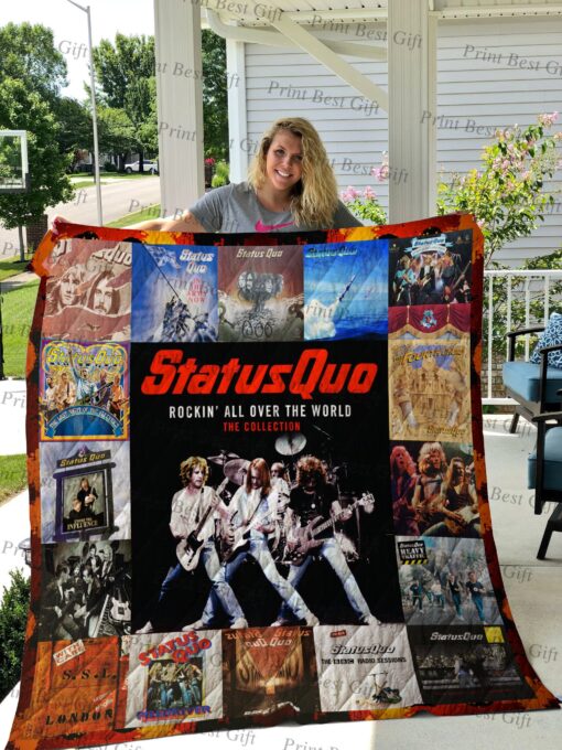 Buy Rick Parfitt Albums Cover Poster Quilt Blanket & Quilt Bedding Set